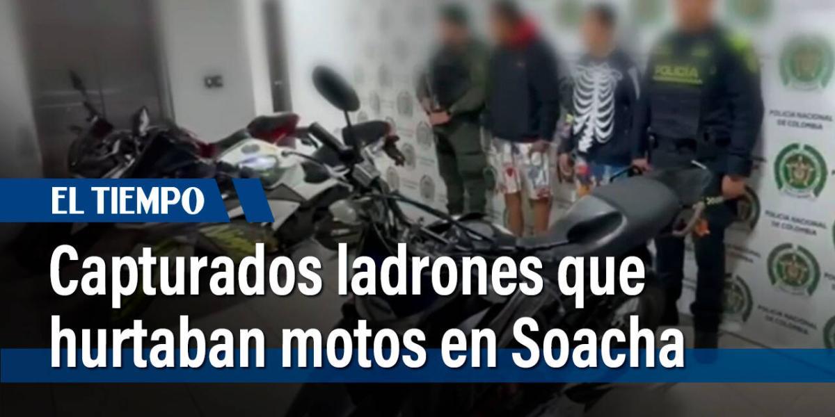 Capturados ladrones dedicados al robo de motos en Soacha