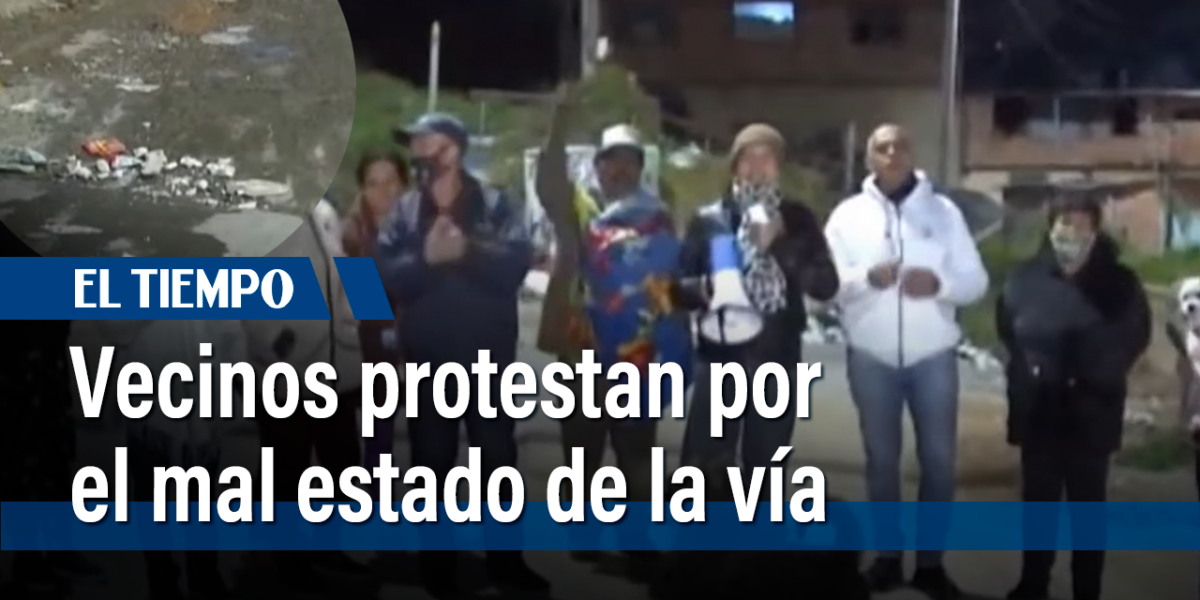 Vecinos de Ciudad Bolívar protestan por el mal estado de las vías|