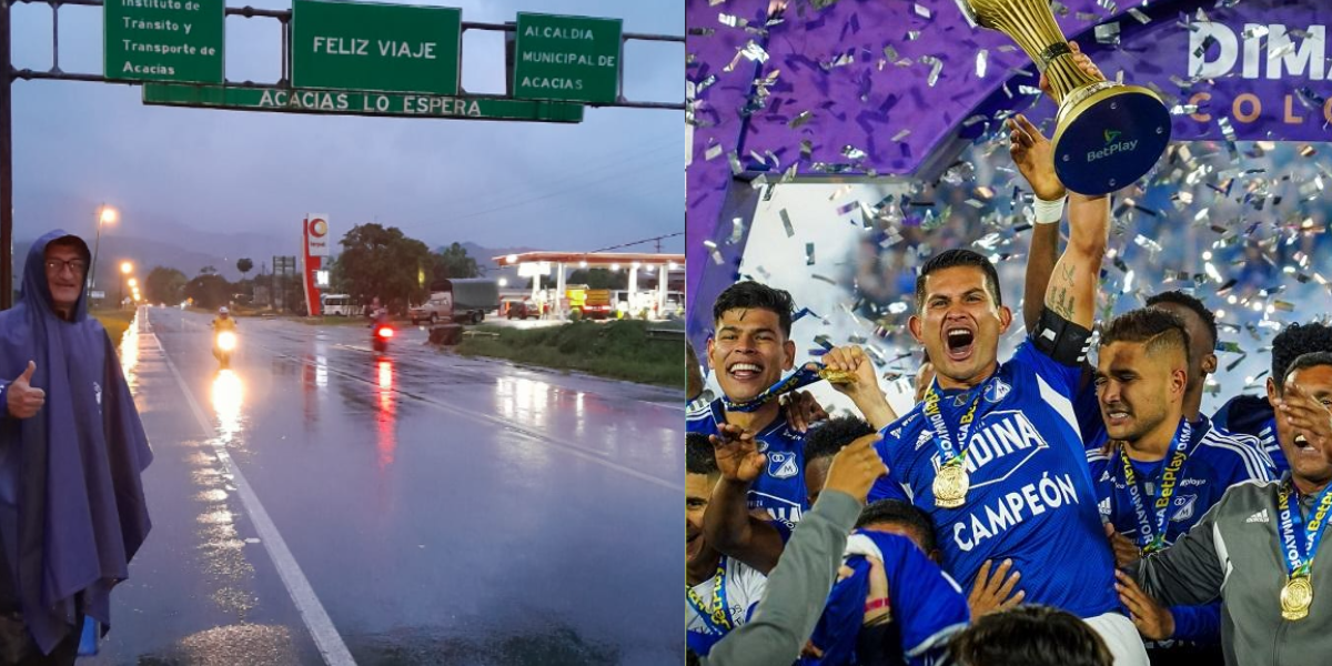 Hincha de Millonarios caminó desde Acacias a Bogotá por triunfo en ...