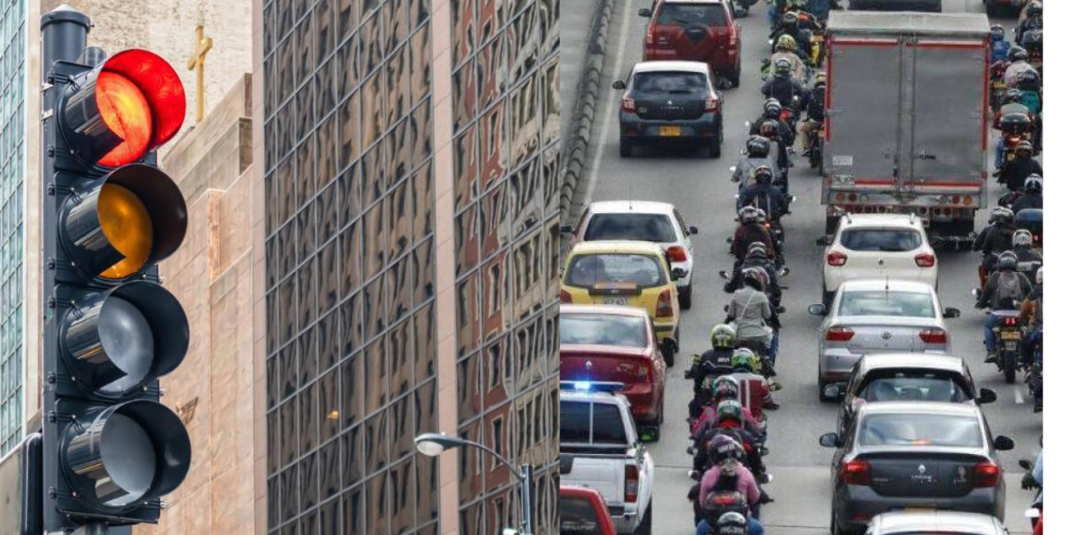 La multa que le impondrían en Bogotá si se pasa el semáforo en rojo