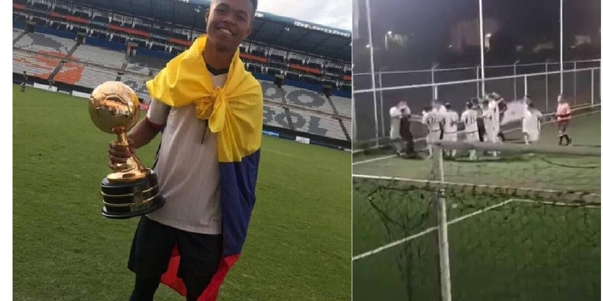 Ander Jafeth Salas, futbolista colombiano agredido en México.