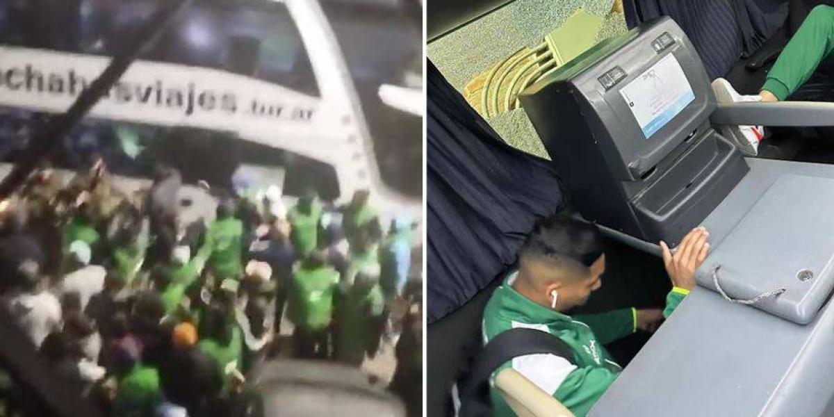 Hinchas de Banfield atacaron el bus de sus jugadores antes del partido