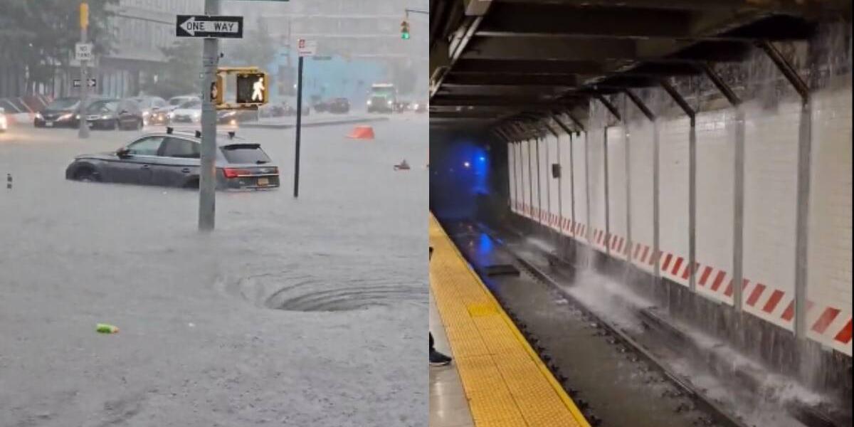 Inundación en Nueva York.