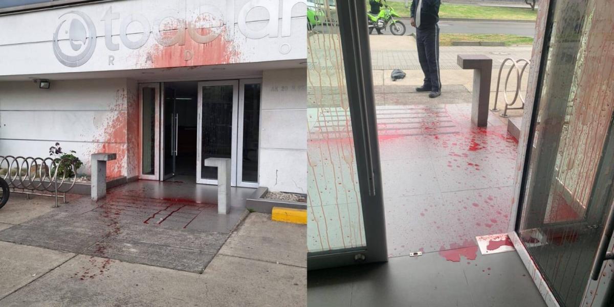 ¡Atención! Vandalizaron la estación de Todelar Radio en Bogotá