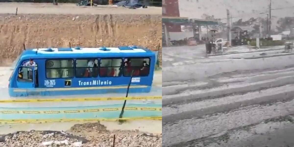 Granizo Y Lluvias En Bogota: Videos De Inundaciones Y Movilidad ...