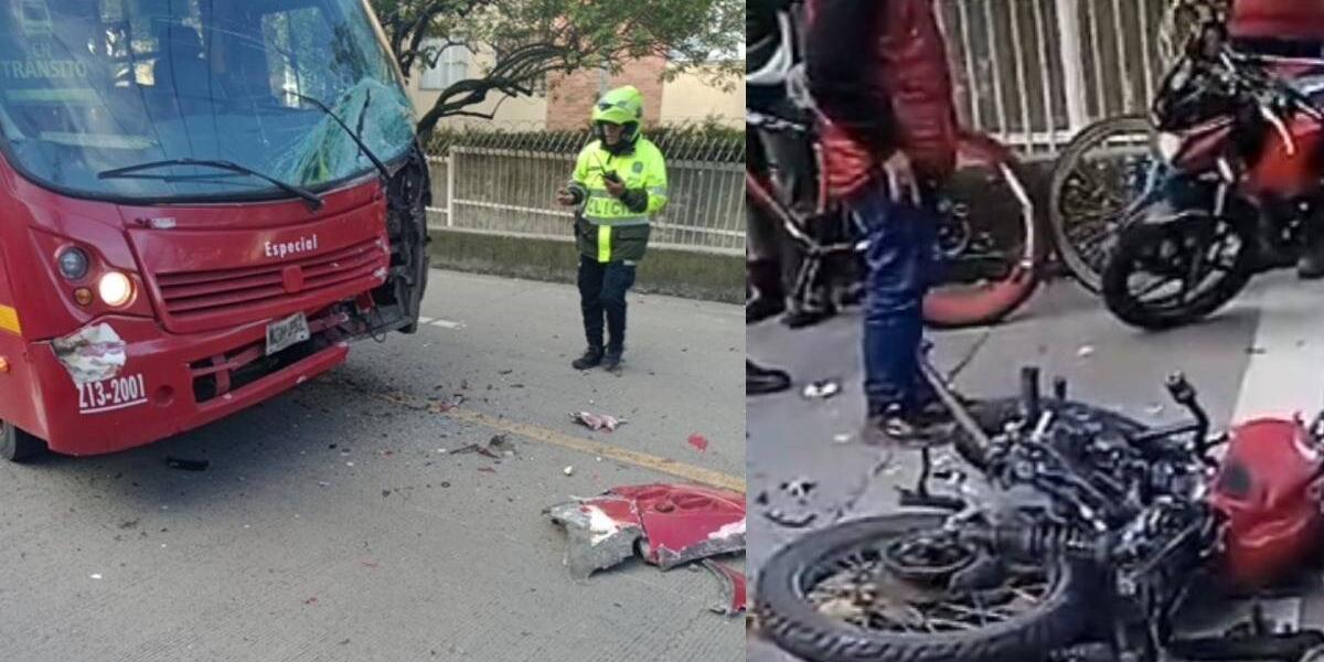 Bus De Sitp Atropelló A Motociclista En Norte De Bogotá Grave