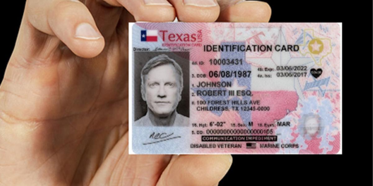 Así luce la licencia de conducir de Texas | Foto: La Nación   