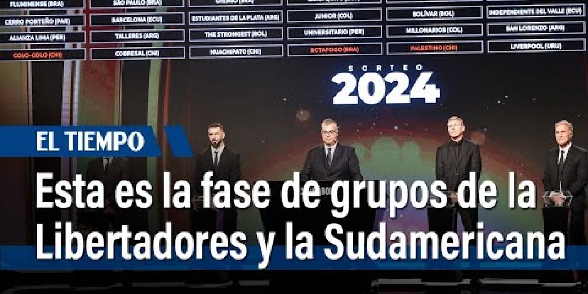 Sorteo Copa Libertadores y Copa Sudamericana 2024 así quedan los