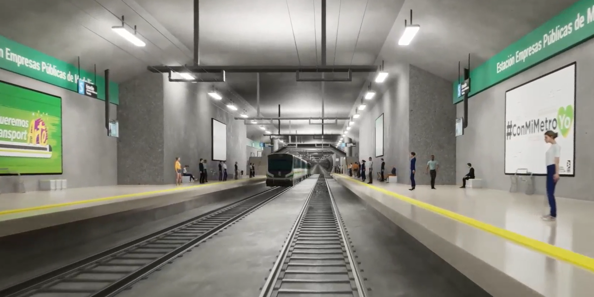Así se ve la propuesta de metro subterráneo para Medellín