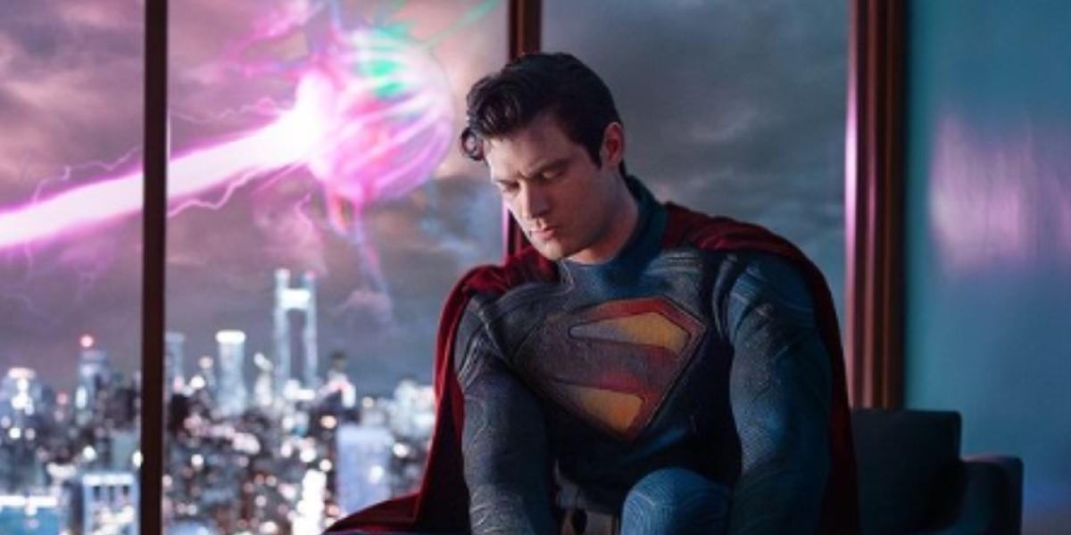 David Corenswet en el traje de 'Superman'.