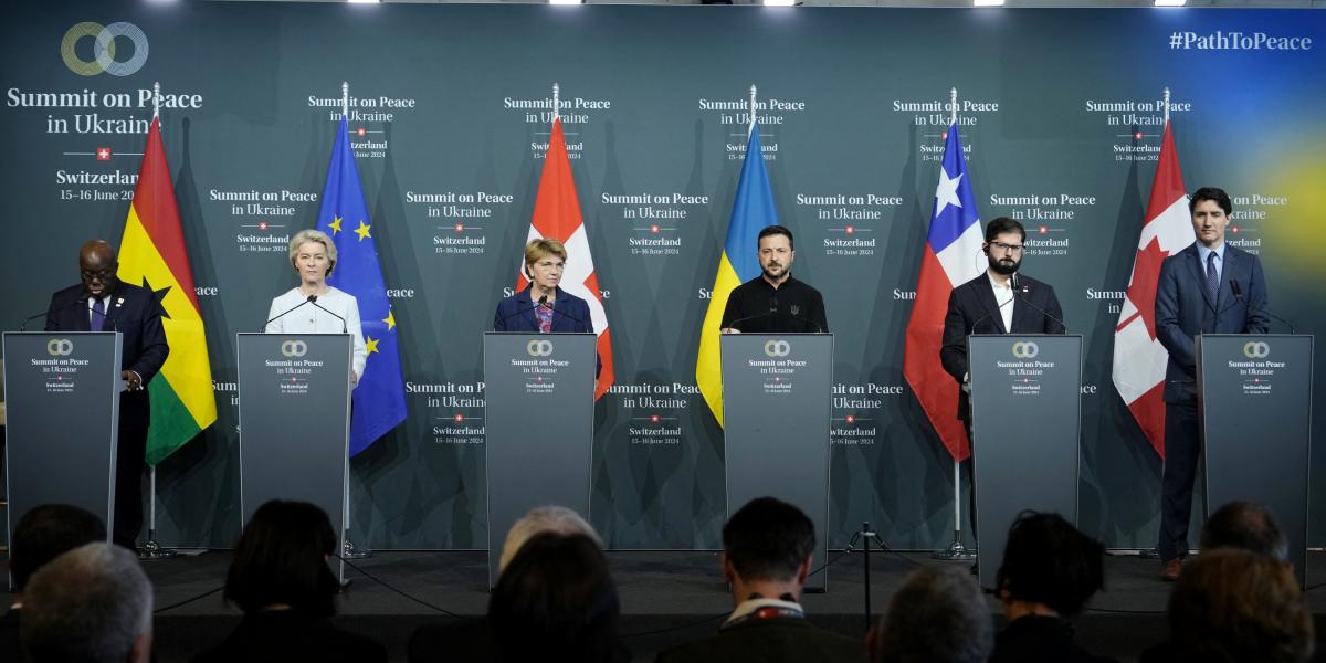 Cumbre sobre la Paz de Ucrania en Suiza concluye sin unanimidad: 12 países no suscribieron la declaración final