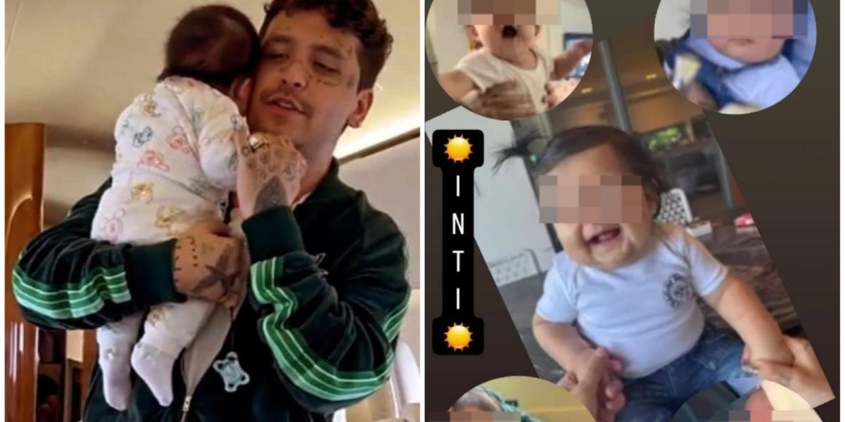 Christian Nodal compartió fotos de su hija