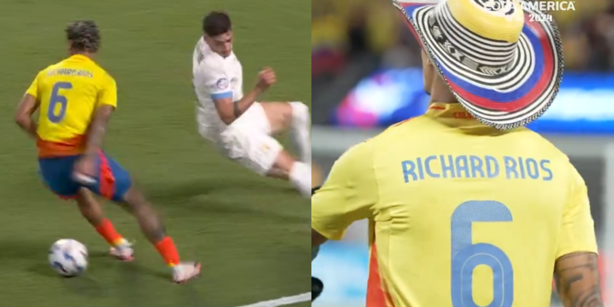 En video | Así se 'bailó' Richard Ríos a dos jugadores de Uruguay ...