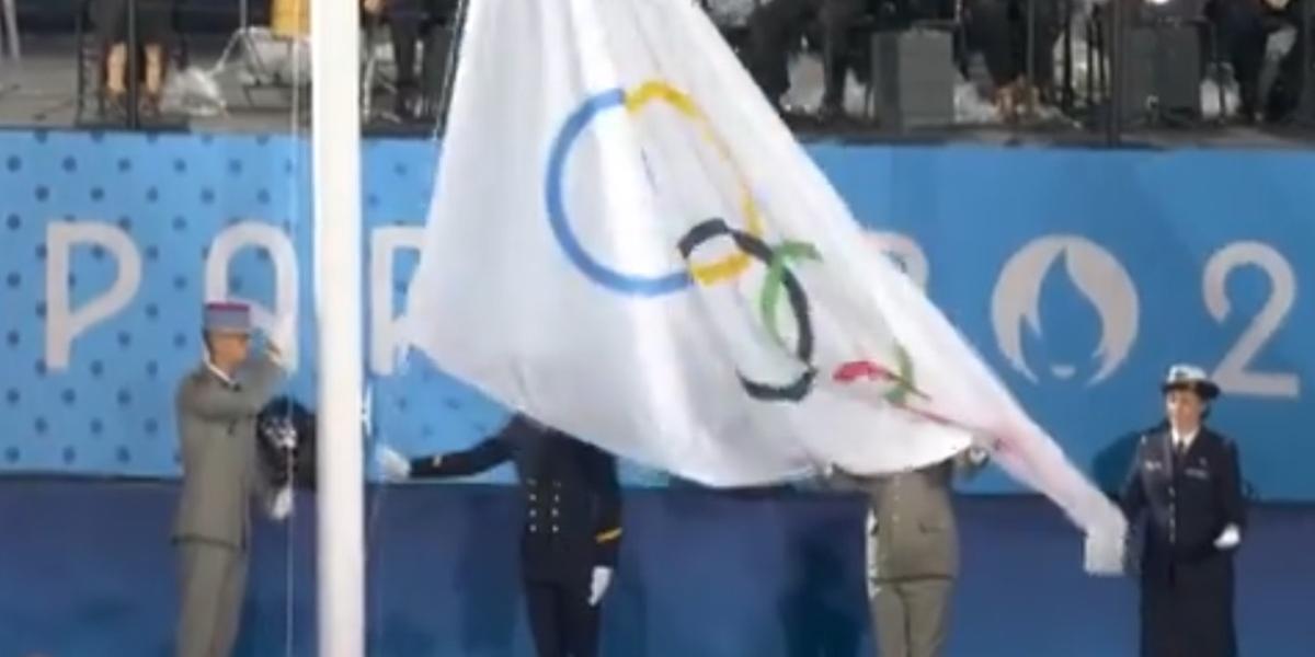 Shops que simboliza la bandera olimpica