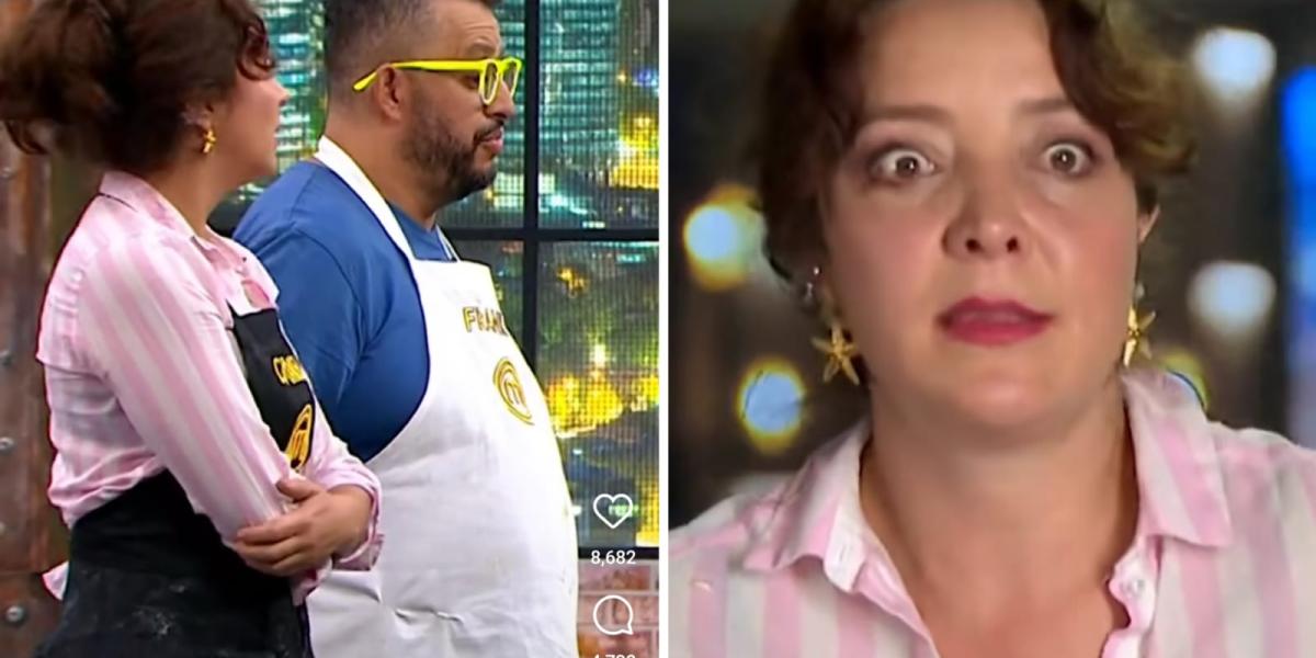 Cony Camelo recibió fuerte regaño de jurado de MasterChef en medio del reto  en el que participó con Franko Bonilla: 'Cállate'