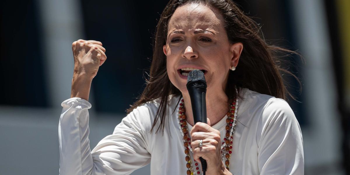 María Corina Machado, Líder De La Oposición De Venezuela, Gana El ...