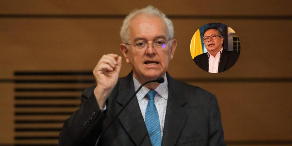 José Antonio Ocampo y el presidente Gustavo Petro.