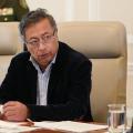 Presidente Petro durante un consejo de ministros.