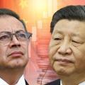 Gustavo Petro y Xi Jinping, presidentes de Colombia y China