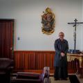Monseñor Luis José Rueda Aparicio, Cardenal en entrevista con el periódico El Tiempo hoy 21 de diciembre del 2023. FOTO MAURICIO MORENO EL TIEMPO CEET