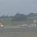El helicóptero, en el Bonilla Aragón.
