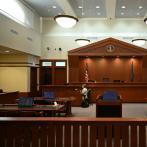 Una vista de la sala del tribunal mientras continúan las deliberaciones del jurado en el caso Depp en Fairfax, Virginia, EE. UU.