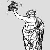 Cayó alias Zeus - Caricatura de Guerreros