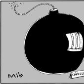 La bomba - Caricatura de Mil