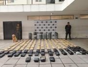 La marihuana incautada en Cali.