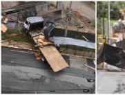 Grave accidente por tractomula que perdió el control en loma de San José