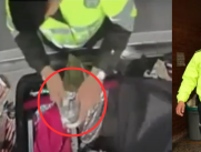 El uniformado, identificado como José Bohórquez, fue captado robando joyas
