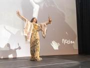 La actriz española Ángela Molina, durante el tributo que se le rindió en el Ficci 64 (2025) en Cartagena.