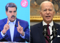 El presidente de Venezuela, Nicolás Maduro, y el presidente de Estados Unidos, Joe Biden.