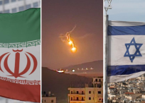 Ataque de Irán con drones a Israel - Foto compuesta