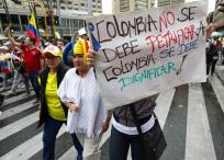 Marcha en contra de Petro en Bogotá