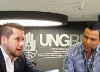 Andrés Calle, presidente de la Cámara; y Sneyder Pinilla, exsubdirector de desastres de la UNGRD.