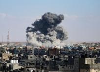 Bombardeos en Rafah, en el sur de la Franja de Gaza.