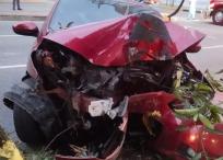 carro destruido en Bucaramanga