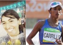 Yeseida Carrillo, marchista olímpica colombiana que sufrió un grave percance de salud que la alejó del deporte.