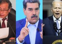 Petro, Maduro y Biden.