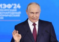 El presidente ruso, Vladimir Putin, en el Foro Económico de San Petersburgo.