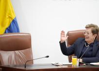 En la Comisión Séptima de Cámara de Representantes del Congreso de la República se reanuda el debate de la reforma laboral, donde está presente la ministra de Trabajo Gloria Inés Ramírez.