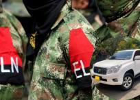 La camioneta fue detenida en un retén.