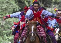 Así empezó la carrera en la noche de muertos de Guatemala.