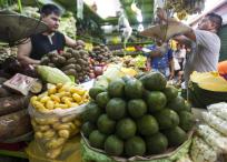La oferta de  alimentos es alta en Colombia.