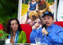 Daniel Ortega, presidente de Nicaragua, junto a su esposa y vicepresidenta, Rosario Murillo.