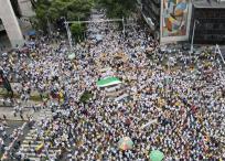 Movilizaciones en Medellín el miércoles 15 de febrero de 2023.