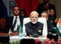 El primer ministro indio, Narendra Modi, en la cumbre de los Brics.