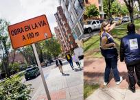 La Procuraduría revisa el estado de obras de valorización en Bogotá.