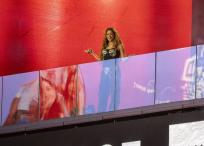 La cantante colombiana Shakira ofrece un concierto gratis este martes en Times Square, Nueva York (EE.UU.)